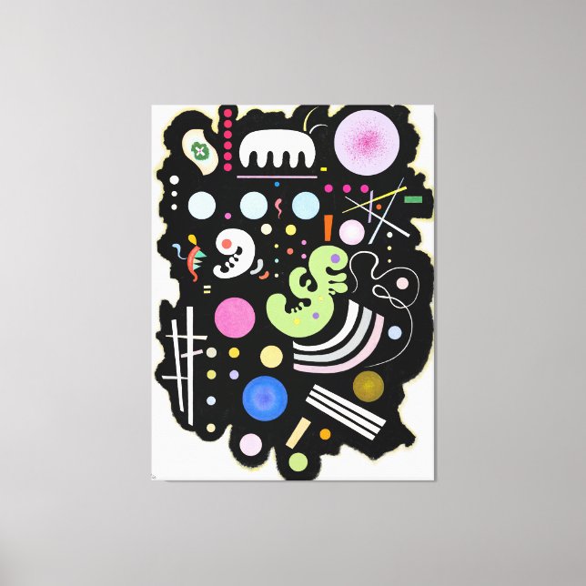 Toile KANDINSKY - NOIR VARIÉ (Noir bigarré) - 1935 (Recto)
