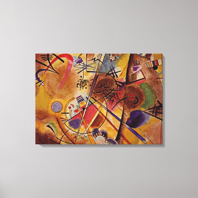 Toile Kandinsky - Petit rêve en rouge (Recto)