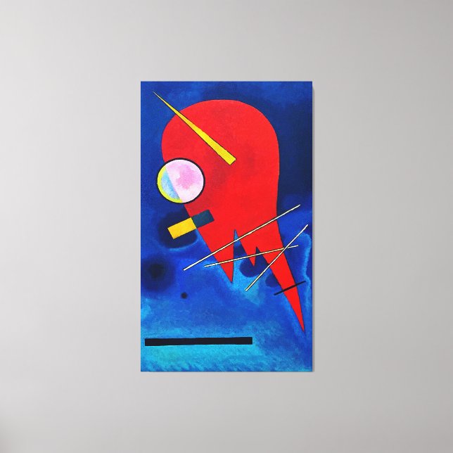 Toile KANDINSKY - RED (Rot - Rouge) - 1924 - Bauhaus - (Recto)