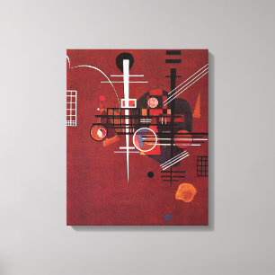 Toile Kandinsky - Rouge mouillé