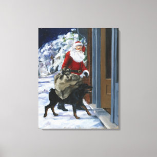 Toile Karl aidant le père noël de <Carl's Christmas> b