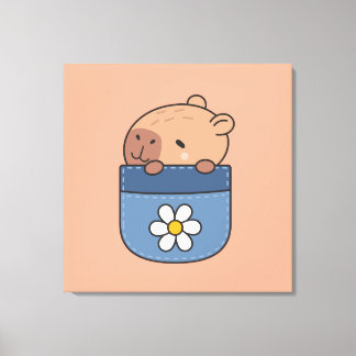 Toile Kawaii Capybara Pocket