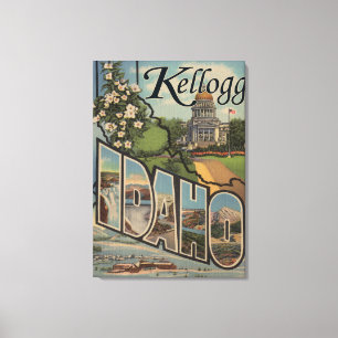 Toile Kellogg, Idaho - Scènes de grandes lettres