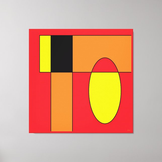 Toile Ken Gage Egg Invader I (Recto)