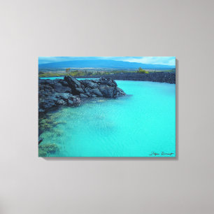 Toile Kiholo Bay grande île Hawaii pittoresque impressio