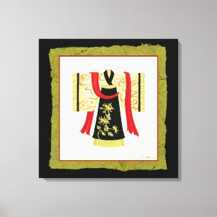 Toile Kimono japonais traditionnel avec imprimé floral