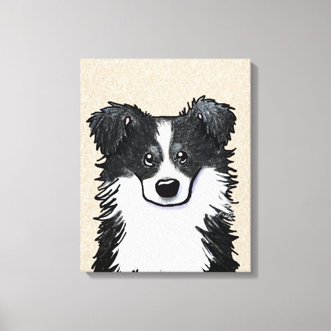 Toile KiniArt Bordure Collie Canvas Imprimer (Recto)