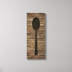 Toile Kitchen Words Art III