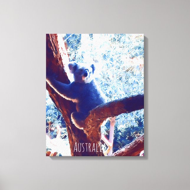 Toile Koala in tree animal Australie (Recto)