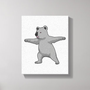 Toile Koala ours au Yoga Fitness