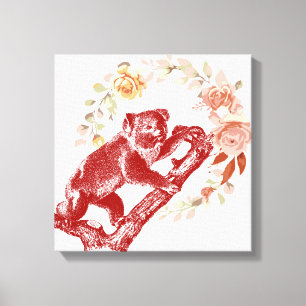 Toile koala vintage