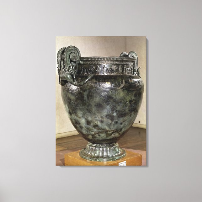Toile Krater, de la tombe d'une princesse de Vix (Recto)