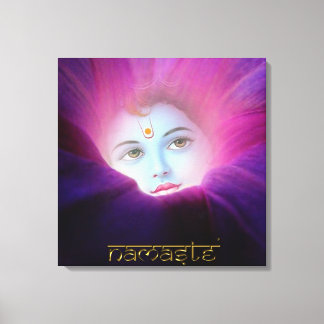 Toile Krishna Morning Glory Namaste Stretched Canvas Pri