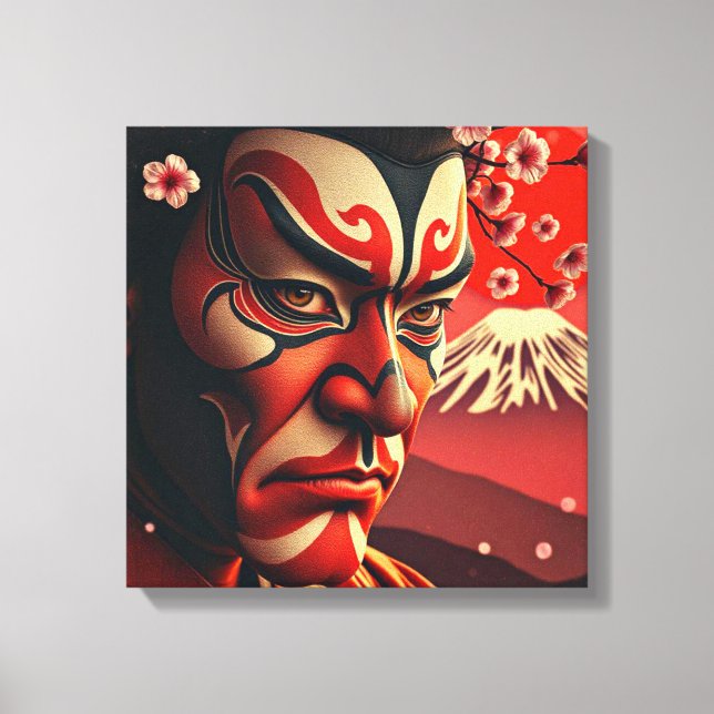 Toile Kumadori Kabuki (Recto)
