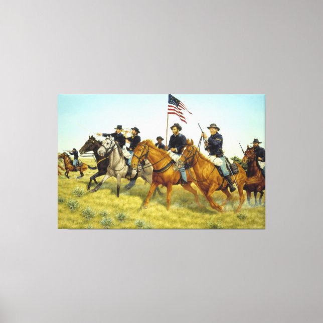 Toile La bataille de Prairie Dog Creek par Ralph Heinz (Recto)