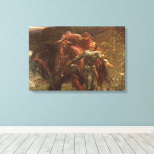 Toile La Belle Dame sans Merci de Sir Frank Dicksee