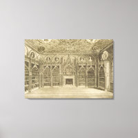 La Bibliothèque, gravée par Godfrey, de 'Descripti
