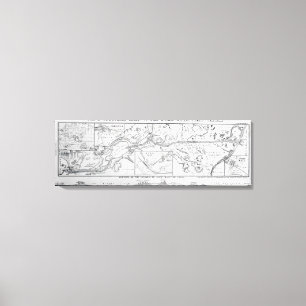 Toile La carte officielle de Wyld du canal maritime de