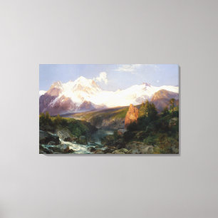 Toile La chaîne de Teton par Thomas Moran