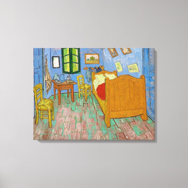 Toile La chambre à coucher de Vincent Van Gogh (Recto)