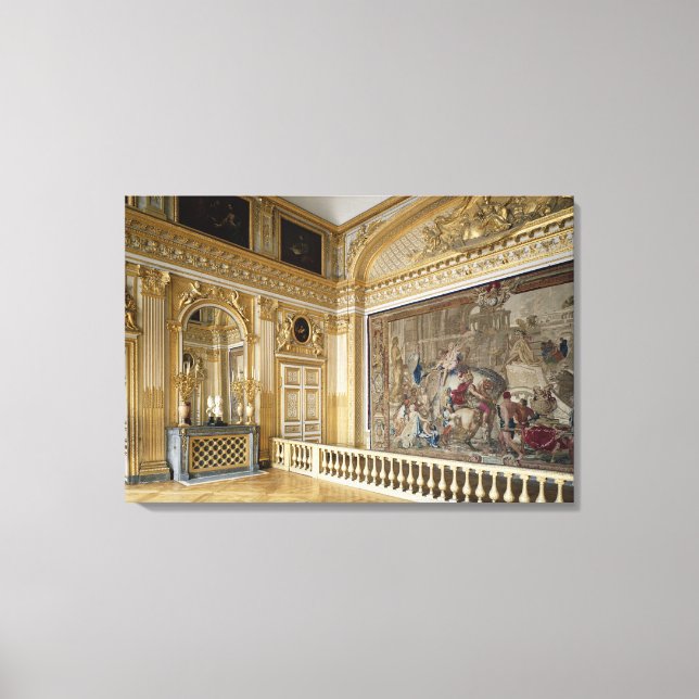 Toile La chambre de nuit de Louis XIV (Recto)