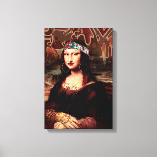 Toile La Chola Mona Lisa Mexicaine
