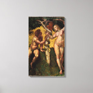 Toile La Chute - Adam et Eve de Raphaël Sanzio