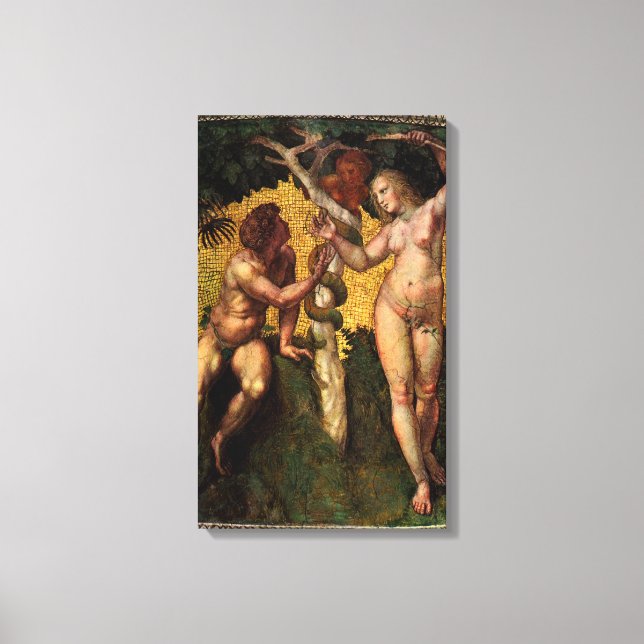 Toile La chute - Adam et Ève par Raphael Sanzio (Recto)