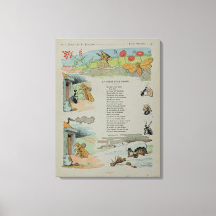 Toile La cigale et la fourmi des fables