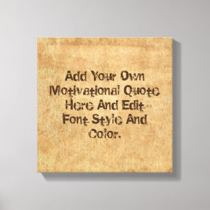 Toile La citation faite sur commande, font vos propres
