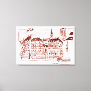 Toile La Cité et Notre Dame de Paris Paris, France