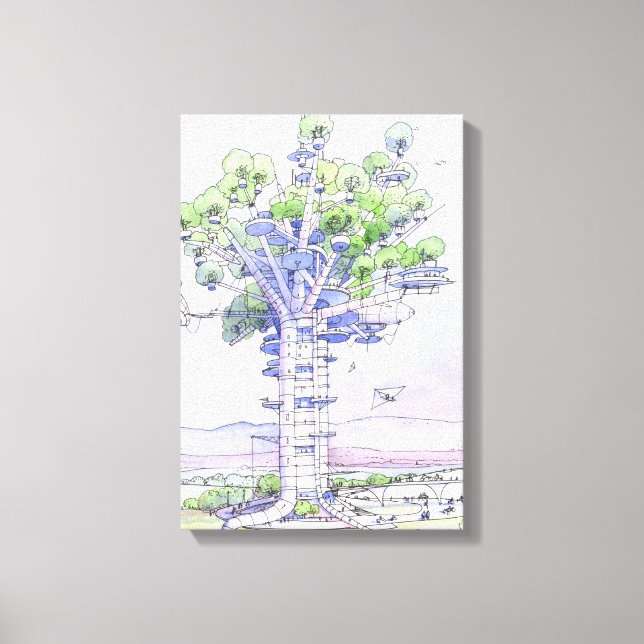 Toile La citta' albero (Recto)