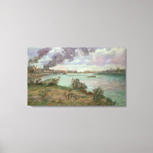 Toile La confluence de la Seine et de la Marne à Ivry