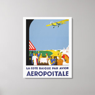 Toile La Côte Basque Par Avion