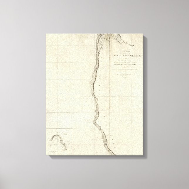 Toile La côte nord-ouest de l'Amérique (Recto)