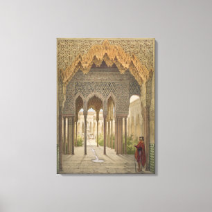 Toile La cour des lions, Alhambra, Grenade, 185