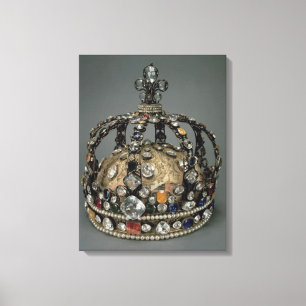 Toile La couronne de Louis XV, 1722 (argent doré, repla
