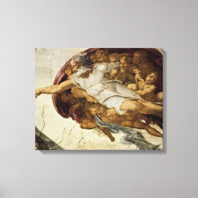 Toile La création d'Adam (Recto)