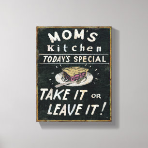 Toile La cuisine de maman