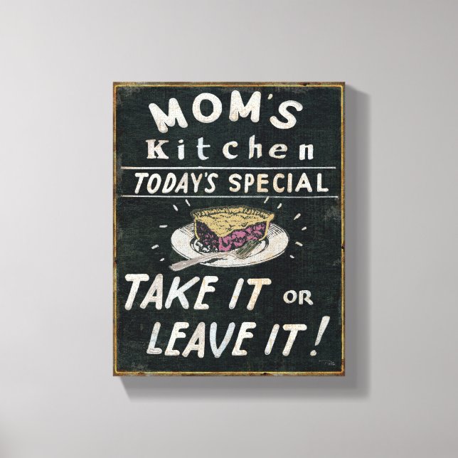 Toile La cuisine de maman (Recto)