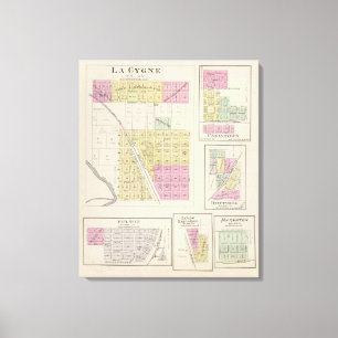 Toile La Cygne, Uniontown, Hiattville, Fulton, le Kansas