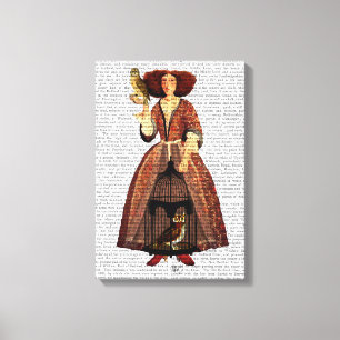 Toile La Dame des Chouettes