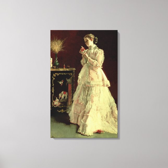 Toile La Dame en rose, 1867 (Recto)