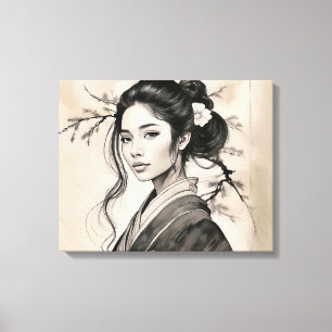 Toile La Dame japonaise