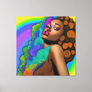 Toile La déesse de la Reine noire Sista Femmes Melanin S