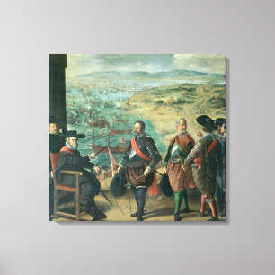 Toile La défense de Cadix contre l'anglais, 1634