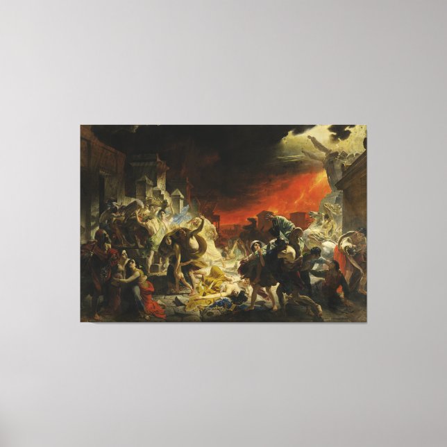 Toile La Dernière journée de Pompéi par Karl Briullov Ve (Recto)