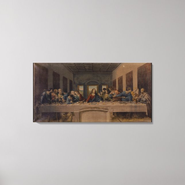 Toile La Dernière Supper Print Leonardo Da-Vinci (Recto)