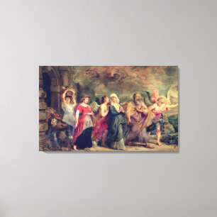 Toile La famille du sort partant de Sodom, 1625 (huile