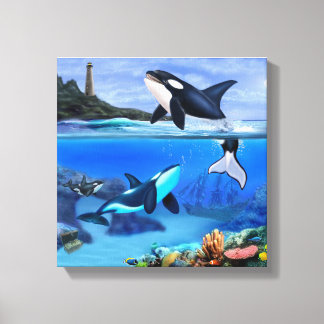 Toile La famille Orca